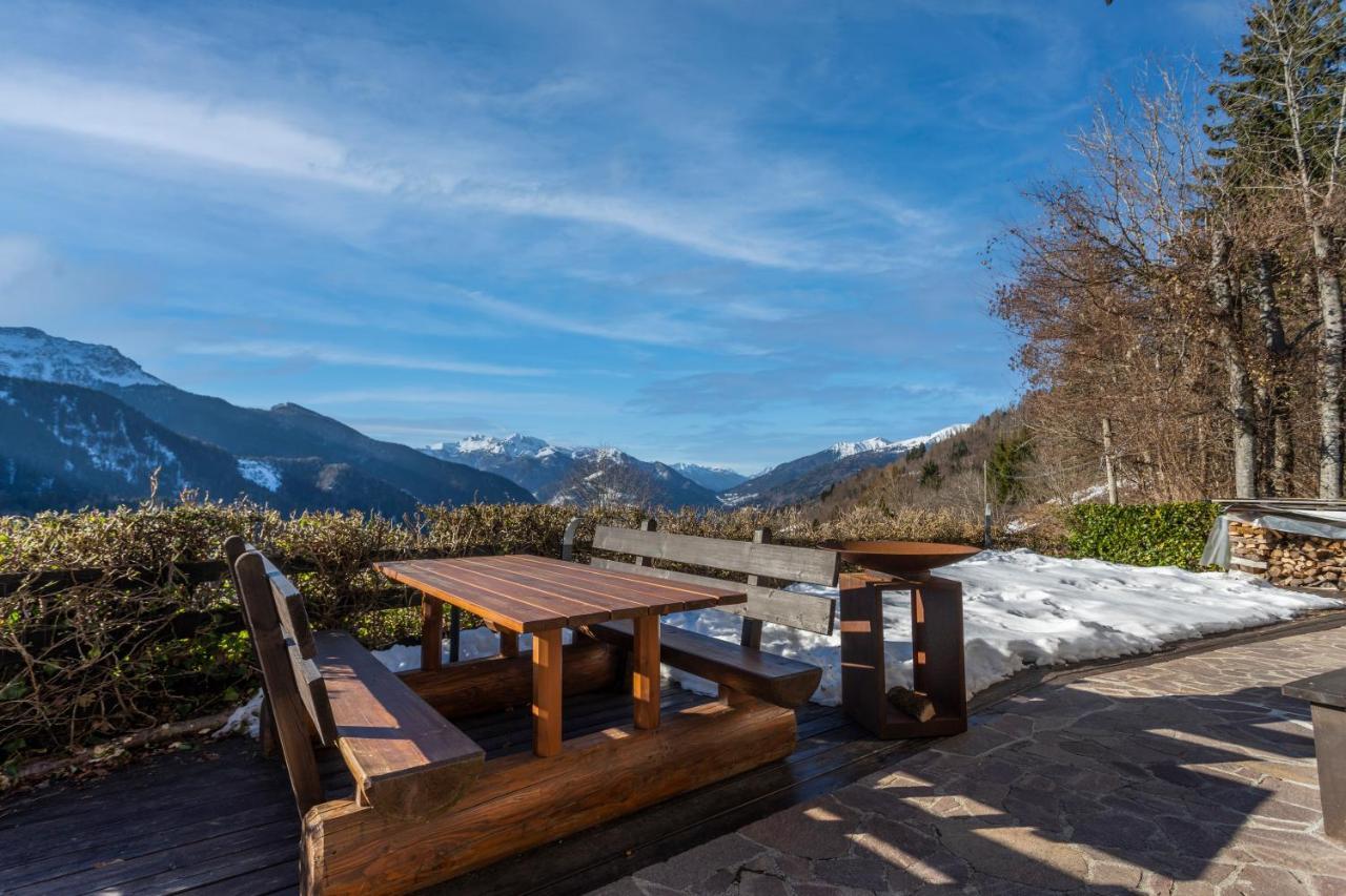Panoramic House Carnia - Mountain View Apt With Parking And Terraces Vila Ligosullo Exterior foto