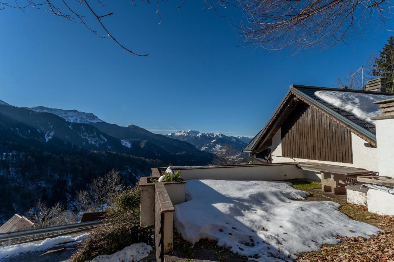 Panoramic House Carnia - Mountain View Apt With Parking And Terraces Vila Ligosullo Exterior foto