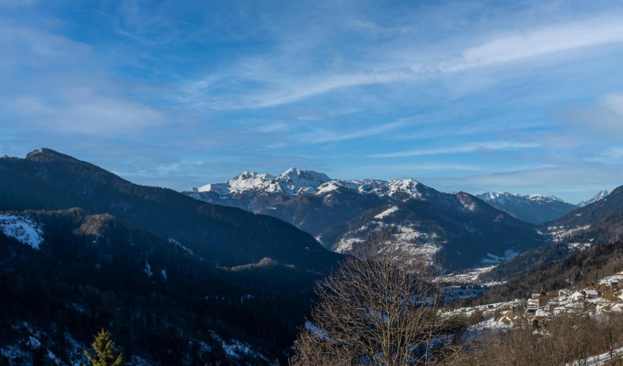 Panoramic House Carnia - Mountain View Apt With Parking And Terraces Vila Ligosullo Exterior foto