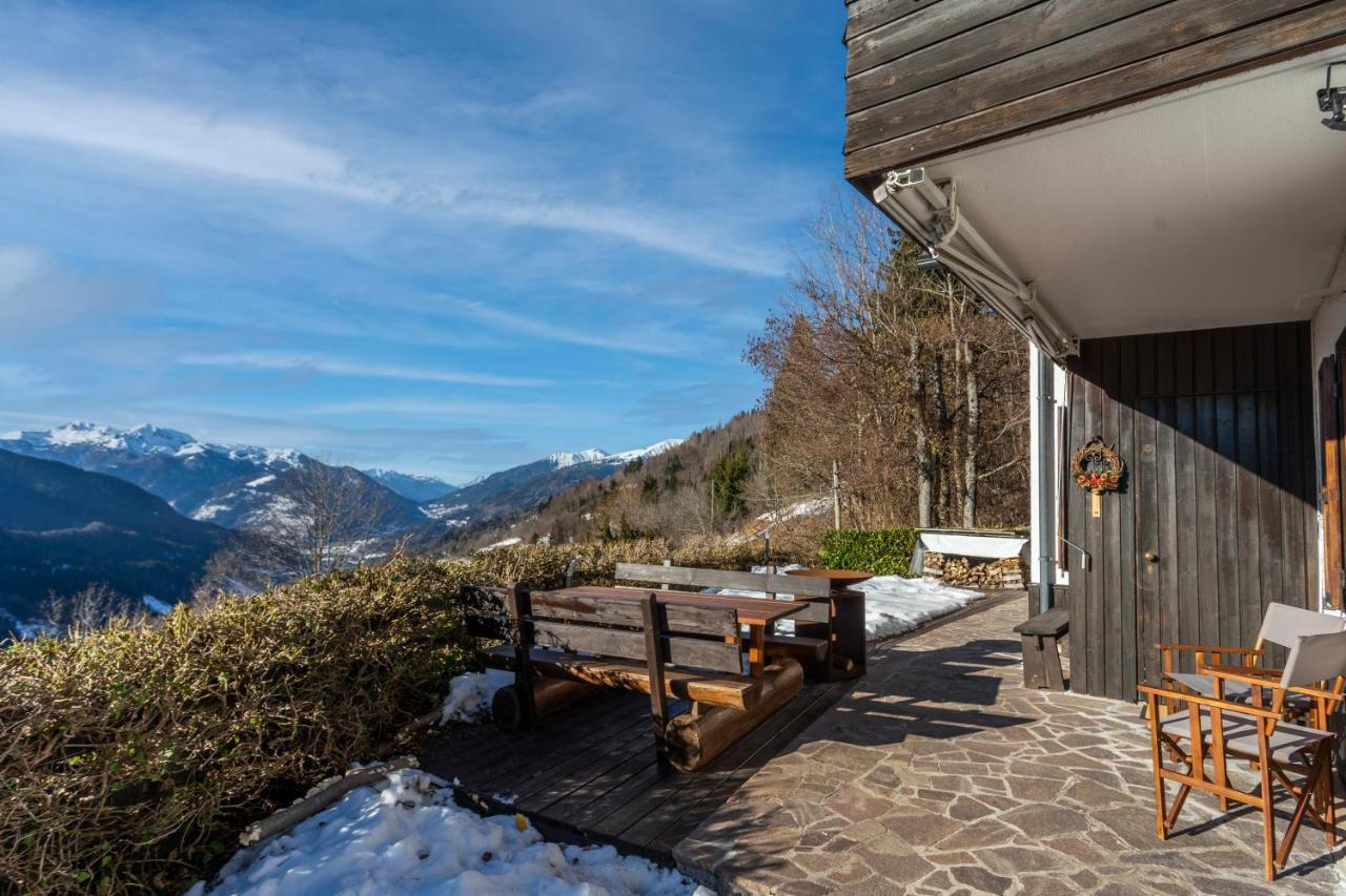 Panoramic House Carnia - Mountain View Apt With Parking And Terraces Vila Ligosullo Exterior foto